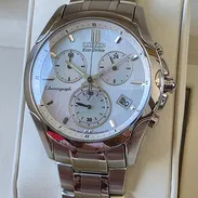 Citizen eco drive cronógrafo cara madre Perla cristal de Zafiro nuevo a estrenar - Img 53528114