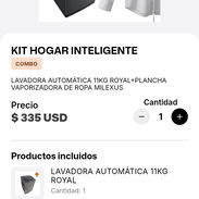 Lavadora automática+plancha de ropa - Img 55980112
