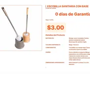 Escobilla de Baño Estilo Beige Pro: Mango Inoxidable y Soporte Rígido VPT#-0370 - Img 55667645