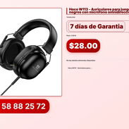 Hoco W113 - Auriculares para juegos USB 7.1 negros con micrófono omnidireccional - Img 57027033