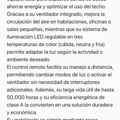 Lámpara led ventilador integrado - Img 116102373
