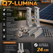 ☀️ SOPORTE ☀️ FIJO PARA PANELES SOLARES - MARCA Q7. MENSAJERÍA CON FACTURA Y GARANTÍA. 📲 54833699 - Img 56867950