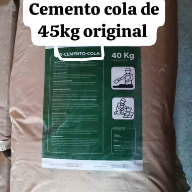 Cemento cola 20kg disponible de 3 etiquetas.,verde,azul y roja - Img 118252642