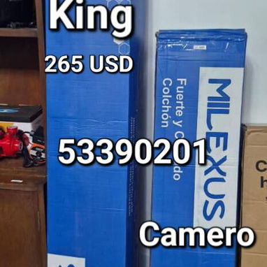 Colchon King Size Milexus (importado, al vacio, de muelle y esponja) - Img 124047888