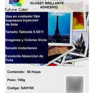 Papel fotografico adhesivo Future Colors 150 hojas 150g - Img 53570033
