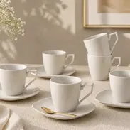 Juego de tazas con platicos. Nuevo - Img 55281518
