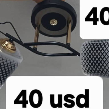 *LÁMPARAS DE 2 BOMBILLAS* *NUEVAS EN SU CAJA CON TODOS SUS ACCESORIOS - 7/10