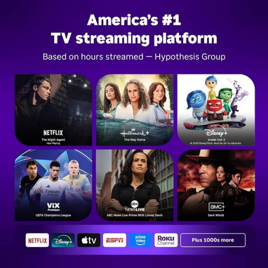 Dispositivo de transmisión Roku 4K y HDR para TV con control remoto por voz - Img 122622169