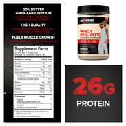 Whey Protein Isolate Six Star 1.8lb 20 servicios sabores : chocolate y vainilla  $50 - Img 44068805