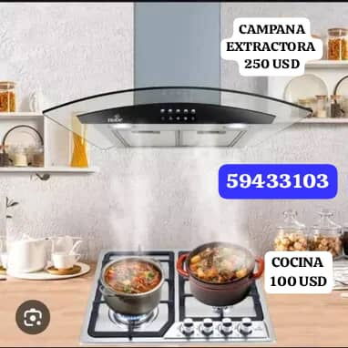*CAMPANAS EXTRACTORAS DE COCINAS* , *"(VARIOS MODELOS Y PRECIOS)" y """COCINAS EMPOTRABLES""""* 馃摬wa.me/594 - Img 124918412