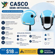 CASCO Grande SEMI-INTEGRAL PARA MOTO O BICICLETA - Img 57601717