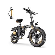 🚴 Bicicleta Eléctrica Plegable 14” 1500W Pico 48V 16Ah Autonomía Extendida y Frenos de Disco - Img 55766342