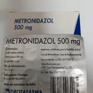 Metronidazol 500mg blister 10 tabletas - Img 54702479