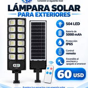 Lámpara solar grande para exteriores con pa el - Img 57599723