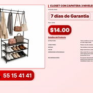 CLOSET CON ZAPATERA 3 NIVELES VPT-0082 - Img 56196821