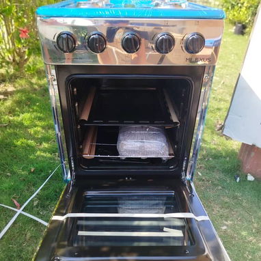 Cocina 4 hornillas y de gas con Horno Milexus Magneto, Tapa de Cristal , Acero Inoxidable Precio $250 USD Transporte inc - Img 124540991