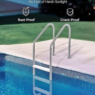 Impermeable de piscina, Loza, escalerita, luces de 7 colores, ki de piscina - 3/6