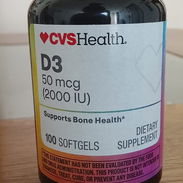Vitamina D3 50 mcg (2000 IU), Contiene 100 pastillas ($4000) - Img 56394429