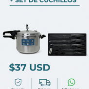 OLLA DE PRESIÓN PARA INDUCCIÓN 5L + SET DE CUCHILLOS - Img 54406515