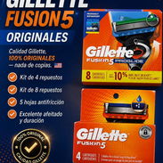 o cup,mlc, euro ⭐⭐__🪒 REPUESTOS GILLETTE FUSION5 ORIGINALES ___5-46996-82__  🔹 cajita  de 8 repuestos - Img 56940758
