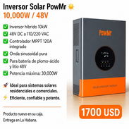 ⚡ Inversor Solar PowMr 10KW | 48V | MPPT 120A | Onda pura | Compatible con litio y plomo. 💰1700 USD 🌞🔋🏠⚡✅ - Img 55726648