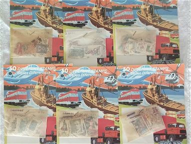 Paquete de 100 sellos cancelados de todo el mundo mezclados, cada paquete con sellos sin repetir a 100 CUP - Img main-image-45459832