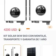 Kit solar montaje, transporte garantía 1 año - Img 55816426