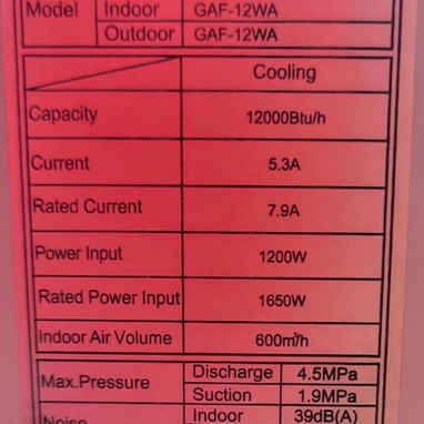El split GODLINE 12K BTU - Img 123245325