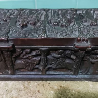 Vendo cofre joyero antiguo de bronce - Img 127790033