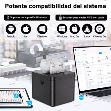 🔥 IMPRESORA TÉRMICA BLUETOOTH 58MM – PORTÁTIL Y SIN TINTA 50USD🔥 - 2/3