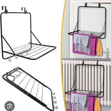 🚨 Tendedero Plegable para colgar detrás de la puerta ✅CaracterÃsticas principales Diseño suspendido: Se cuelga direct - Img 122645196