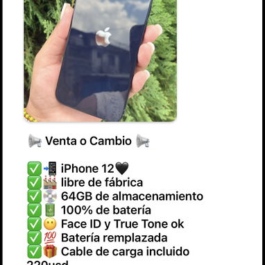 Venta o cambio de iPhone (iPhone 12 a iPhone 16 pro) - 3/8