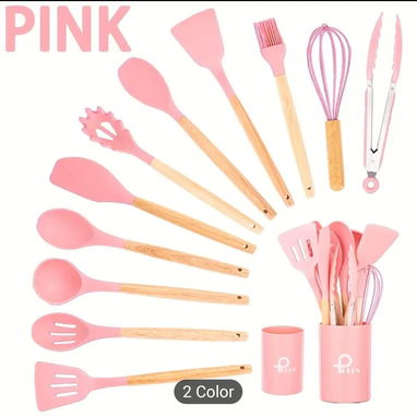 12 piezas de utensilios de cocina de silicona - Img 97963683