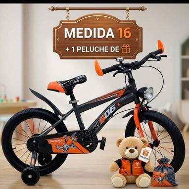Bicicletas. Medida 16. Peluche de regalo con compra. - Img 123048143