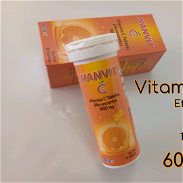 Vitaminas C efervecentes 1000 mg Sabor naranja - Img 45655302