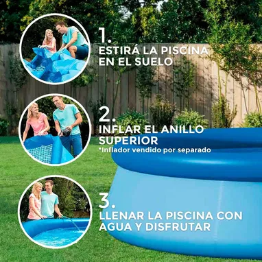 Piscina de fácil montaje solo 10 min medidas 3.66 x 76cm - Img 122072996