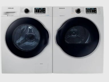 Combo de lavadora con Secadora eléctrica a vapor marca Samsung de 11.5 kg cada una nueva en caja - Img main-image