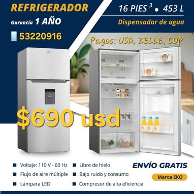 Refrigerador Milexus 9.1 👣 con 6 meses de garantía (factura -mensajería)53220916 - Img 122364556