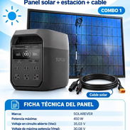 Combo de ecoflow delta 3 con cable de 10 m + Panel 450 w - Img 58308543