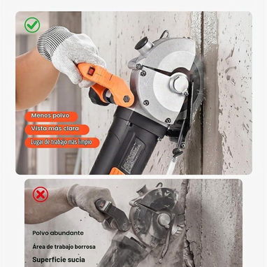 Ranuradora de pared Vevor Motor 1560W nominal y hasta 4800W máximo, 6800 RPM estables. - 3/5
