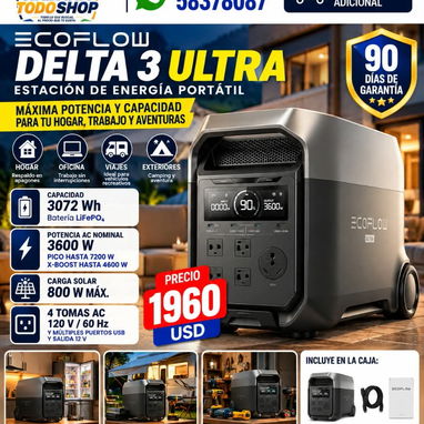 ECOFLOW DELTA 3,DELTA 3 MAX Y DELTA 3 ULTRA NUEVAS EN CAJA!!! - 3/3
