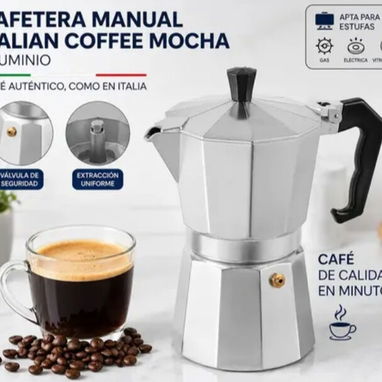 Cafetera Expresso de 6 Tazas por unidad y por cantidad - 3/4