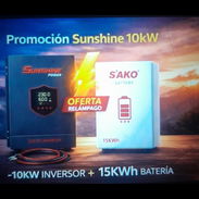 Kit inversor marca Sunshine 10kw + batería 15kw 110/220v - Img 56229907