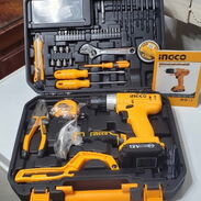 Maleta de herramientas con atornilladora marca INGCO NUEVA EN CAJA - Img 45537679