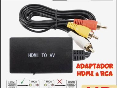 Adaptador VGA a RCA USB 3.0 a HDMI -- USB 3.0 a VGA -- VGA a HDMI -- HDMI a VGA + Cable de Audio Incluido - - Img 51949803