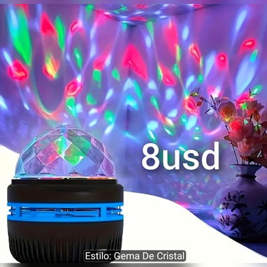 Proyector astronauta, de estrella, bola de disco y cristal - Img 123944303