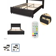 Cama con gavetas y luz LED - Img 56023957