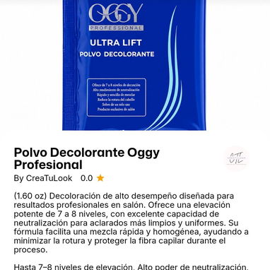 POLVO PARA DECOLORACIÓN/ PERÓXIDO 20%-30% - Img 123710039