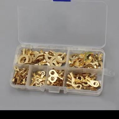 Caja de terminales redondos de diferentes medidas en forma de argolla. - 3/6