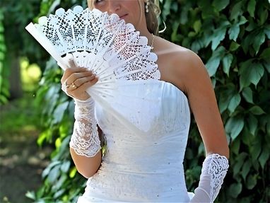 Abanico Blanco de mano para fiesta de boda y baile con diseño de abanico 52465450 - Img 43186388
